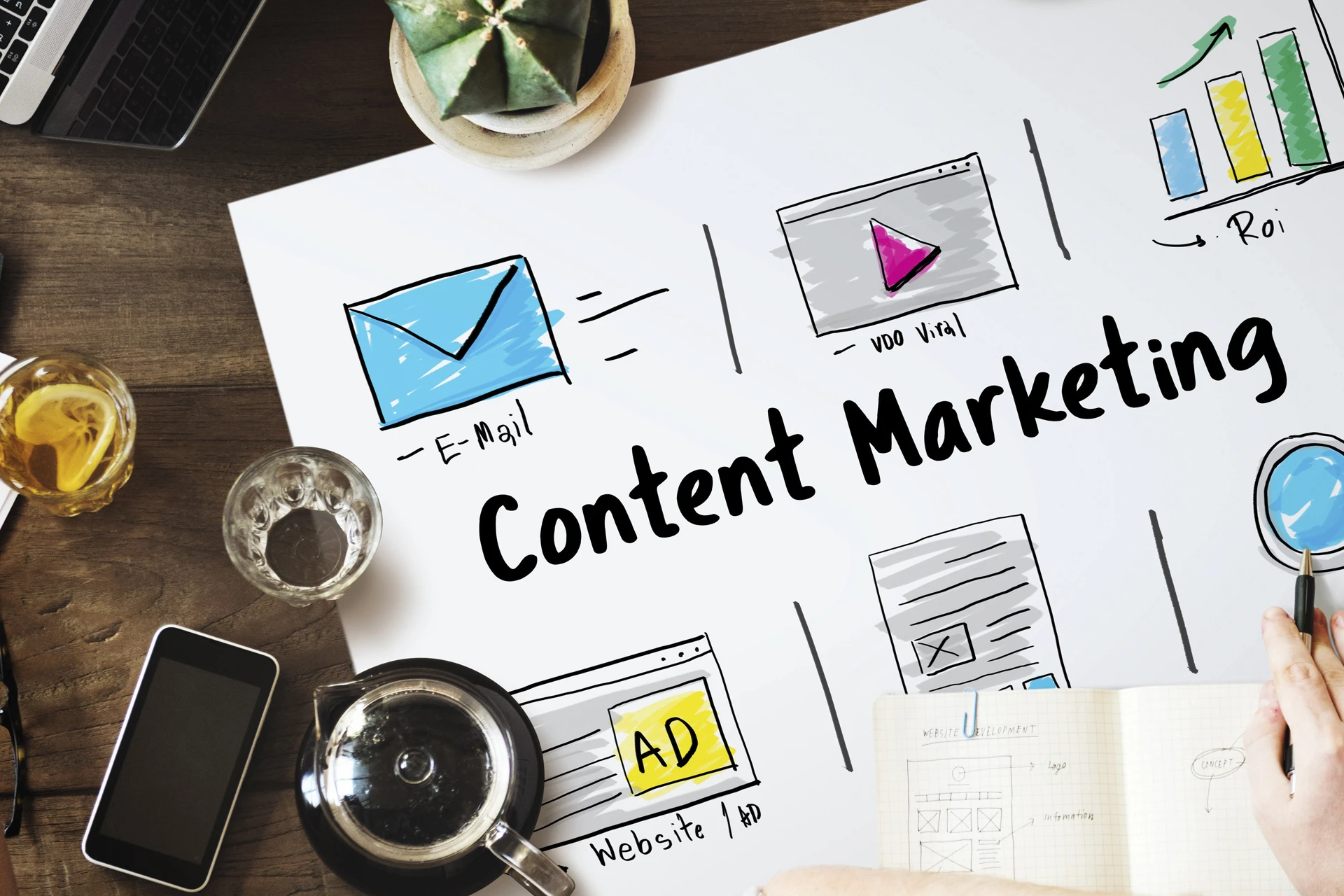 Buzzlane team working on content marketing India